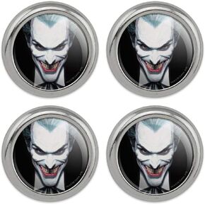 Batman Alex Ross Joker Head Metal Craft Sewing Novelty Buttons - Set of 4