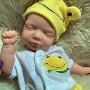 11inch Reborn Dolls Girl Realistic Full Body Silicone Baby Weighted Lifelike Baby Doll That Look Real Sleeping Premature Babies