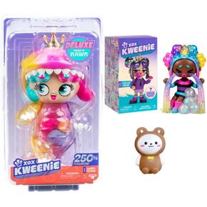XOX Kweenie Deluxe Kween of Rawr 250% 11" Large Collectable Figurine and Fearless Kweens Collectable Doll Toys Series Includes Display Case Bundled Gift Set (2024 New Toys)