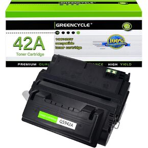 greencycle 1 PK 10,000 Pages Compatible Black Toner Cartridge Replacement for HP Q5942A Q5942 42A Used for Laserjet 4200 4240 4250 4250TN 4250N 4250DTN 4300 4350 4345MFP 4350N 4350TN 4350DTN Series