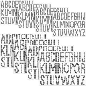 Qilery 208 Pcs 1 Inch 2 Inch Rhinestone Alphabet Letter Stickers Glitter Large 8 Sheets Self Adhesive Letters Bling Gemstone Alphabet Stickers for DIY Graduate Wedding Decoration(AB Color)