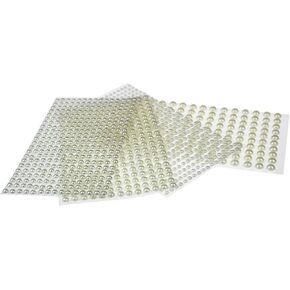 1200 قطعة من ملصقات اللؤلؤ من حجر الراين الأكريليك من LJY، أحجار كريمة ذاتية اللصق، بيضاء، مقاسات متنوعة (4 مم / 5 مم / 6 مم / 8 مم) in Kuwait