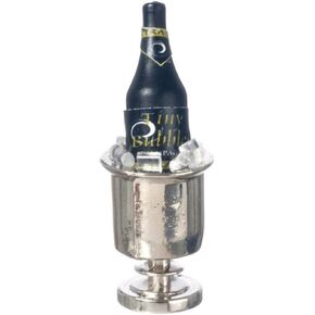 1:12 Scale Champagne in Silver ICE Bucket #Fa11138