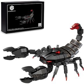 Insects Scorpion Building Blocks (391pcs) Kit Set Bugs Animals Bricks Action Figure Collection STEM Display Model Gift Toy for Boys and Girls Kids Adults Christmas Birthday Age for 8 9 10 11 12 13 14