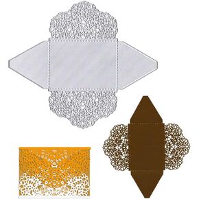 قوالب قطع معدنية ثلاثية الأبعاد من ABTOLS لصناعة البطاقات، قطع قوالب حلوى صغيرة على شكل صندوق زهور صغير، قالب استنسل منقوش لبطاقات القصاصات وديكور البطاقات الورقية لألبوم الحرف اليدوية بنفسك in Kuwait