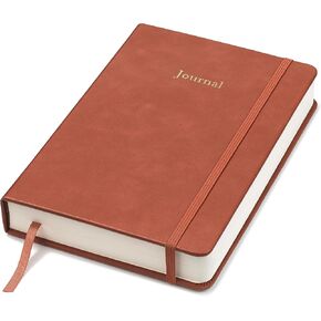 Wykeham's Productive Journal – Weekly Planner to Increase Productivity – Personalization Available (Brown, 8.5"×5.5")