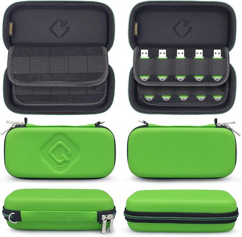 USB Flash Drives Case Organizer Fits 20 Thumb Drives USB Sticks Holder Hard Shell Storage Case Portable Box Travel Carrying Pouch in Kuwait