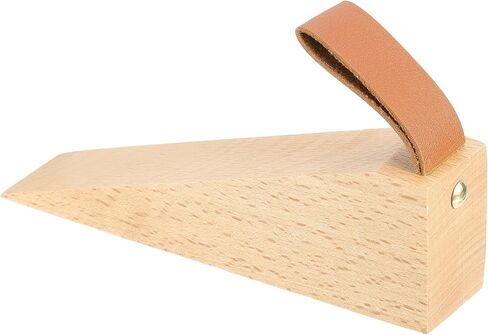 uxcell Wood Door Stopper, Non-Slip Solid Wood Door Wedges Hanging Door Stopper for 0.2-1.4" Door Bottom Seam House Hotel Cabin in Saudi Arabia