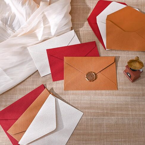 BAYTORY 18Pcs 4 x 6 Greeting Card Envelopes Set, Aesthetic Invitation Envelopes, Vintage Envelope for Weddings, Birthday, Graduation, Christmas (Multicolor) in Kuwait