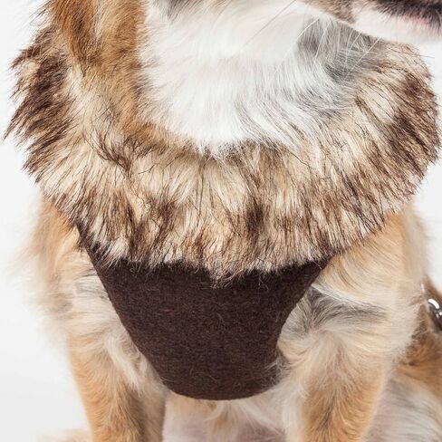 Pet Life ® Luxe Collection Furracious 2-in-1 Adjustable Fashion Dog Harness and Leash with Removable Fur Dog Collar - Designer Pet Harness is Reversed with Comfortable Mesh in Saudi Arabia