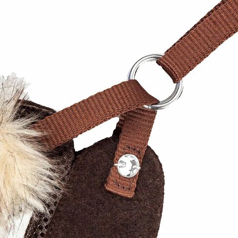 Pet Life ® Luxe Collection Furracious 2-in-1 Adjustable Fashion Dog Harness and Leash with Removable Fur Dog Collar - Designer Pet Harness is Reversed with Comfortable Mesh in Saudi Arabia