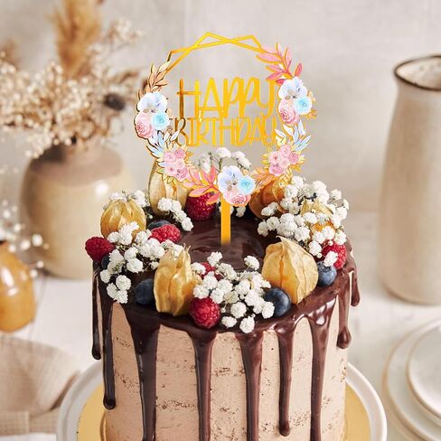 10 قطع من أعلى الكعكة الذهبية لعيد الميلاد السعيد، أغطية كعكة من زهرة الأكريليك الملونة، زينة كب كيك عيد ميلاد سعيد ملونة مقاس 15 سم، مستلزمات تزيين كعكة عيد الميلاد على شكل فراشة in Saudi Arabia