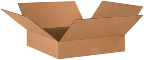 AVIDITI 17 x 17 x 4 Corrugated Cardboard Boxes, Flat 17"L x 17"W x 4"H, Pack of 25 | Shipping, Packaging, Moving, Storage Box for Home or Business, Strong Wholesale Bulk Boxes in Saudi Arabia