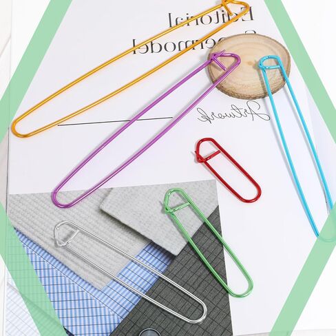 18 PCS Knitting Stitch Holder, 6 Size Yarn Stitch Holder Set for Crochet Knitting Needle, Aluminum Yarn Stitch Holders Practical Knitting Crochet Tools for Knitting Notions or Crochet, Colorful in Saudi Arabia