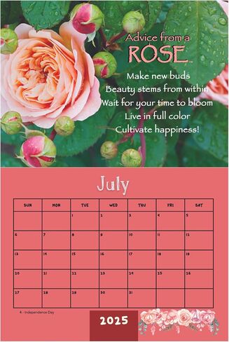 Advice from Nature 2025 Wall Calendar, 16-Month Calendar with Inspirational Nature Art, 18x12 Inches, Printed on Replanted Paper CADV2025 in Saudi Arabia