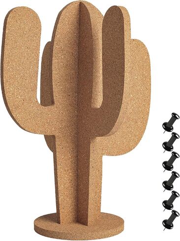 Cute Potted Cactus Desktop Cork Board - Multi-Functional Bulletin Board for Home Office and School Use in Saudi Arabia