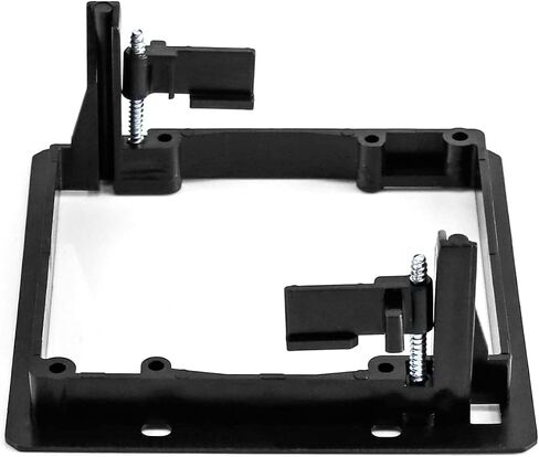 Cosfox 1 Gang Low Voltage Mounting Bracket for Passing Though Telephone Wires, Network Cables, HDMI, Coaxial, Speaker Cables, TVCable, Pack of 12, Black, 24 Screws and Cutting Template Included in Kuwait