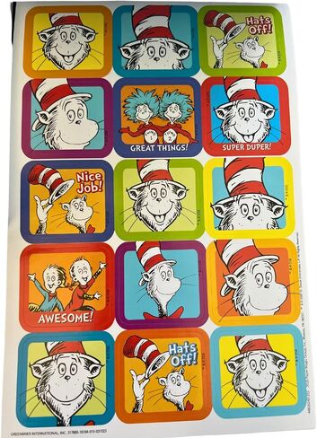 Everything Kids Dr. Seuss Sticker Book - with Foil - 245 Stickers! Ages 3+, Purple in Saudi Arabia