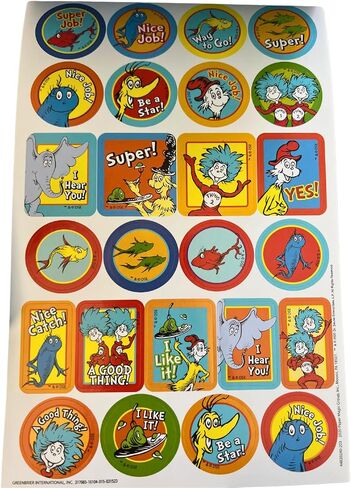 Everything Kids Dr. Seuss Sticker Book - with Foil - 245 Stickers! Ages 3+, Purple in Saudi Arabia