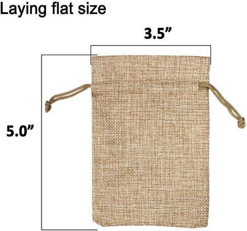 Amariver 24 Pcs Christmas Burlap Bags Christmas Drawstring Gift Bags Reusable Linen Pouches Christmas Treat Bags Small Christmas Gift Bags for Holiday Birthday New Year Parties Favor Gift Candy Bags in Kuwait