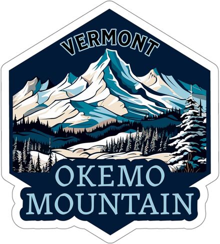 Okemo Mountain Vermont Sticker Travel Outdoors Decal Vinyl Small Waterproof for Water Bottle Mug Passport Book Scrapbook Notebook Laptop Tumbler Skateboard Computer Phone Size 4" Funny Gift ID44990 in Saudi Arabia