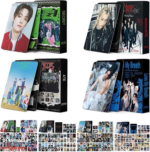 4Pack/220PCS Stray-Kids Photocards,Stray-Kids Lomo Cards Greeting Cards for Collection(Green) in Saudi Arabia