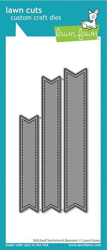 Lawn Fawn LF3442 Stitched Sentiment Banners Dies in Saudi Arabia