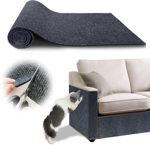 78.7"x15.8" Cat Scratching Mat - Trimmable Self Adhesive DIY Climbing Cat Scratcher Pad Replacement for Cat Tree Shelves and Post Cat Scratch Furniture Protector#05 in Kuwait