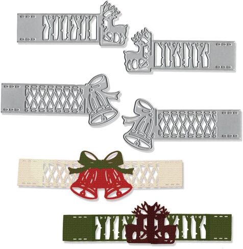 Christmas Cutting Dies for Card Making Supplies, Christmas Snow House Background Die Cuts Embossing Stencil Template Tool for DIY Scrapbooking Paper Card Photo Album Craft Decoration in Kuwait