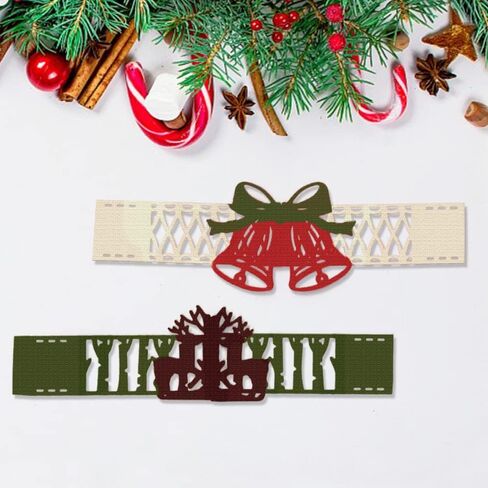 Christmas Cutting Dies for Card Making Supplies, Christmas Snow House Background Die Cuts Embossing Stencil Template Tool for DIY Scrapbooking Paper Card Photo Album Craft Decoration in Kuwait