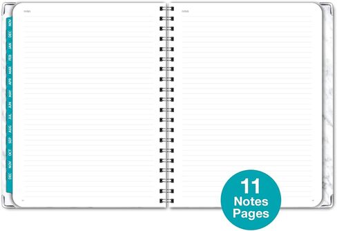 مخطط غلاف فني 2024: (نوفمبر 2023 حتى ديسمبر 2024) 8.5 بوصة × 11 بوصة مخطط يومي أسبوعي شهري وجدول أعمال سنوي. مجموعة إشارة مرجعية ومجلد جيب وملاحظات لاصقة (رخام رمادي) in Kuwait