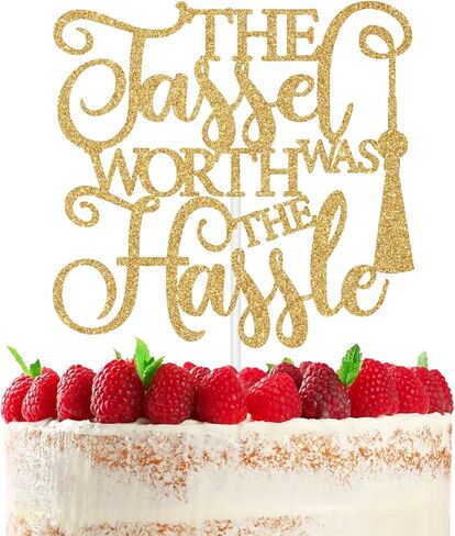 كانت الشرابة تستحق أعلى الكعكة، تهانينا يا غراد، لزينة حفلات التخرج لعام 2025، بريق ذهبي in Kuwait