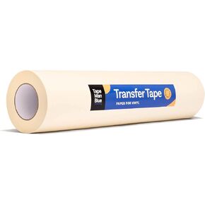Paper Transfer Tape for Vinyl, 36 inch x 300 feet, Medium-High Tack Application Tape with Layflat Adhesive for Vinyl Letters, Decals, and Graphics