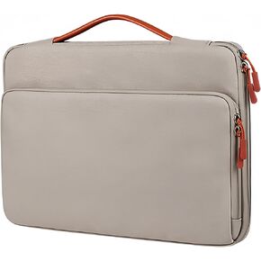 Y-S8 14.1-15.4inch Laptop Sleeve Case Bag 360 Protective Waterproof Bag Compatible with MacBook Pro M3 / M2/M1 Pro/Max, MacBook Air & Pro (Khaki, 14.1-15.4")
