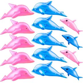 14 عبوة دولفين قابلة للنفخ تتضمن 10 عبوات دولفين قابلة للنفخ مقاس 27 بوصة و4 عبوات دولفين قابلة للنفخ مقاس 20 بوصة لتزيين الحفلات المائية على الشاطئ، لونين in Kuwait