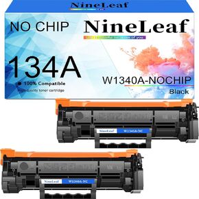 NineLeaf Compatible Toner Cartridge Replacement for HP 134A W1340A use for Laser Jet M209dw MFP M234dw M234sdw M234sdn MFP Printer (2 Pack Black,No OEM Chip)