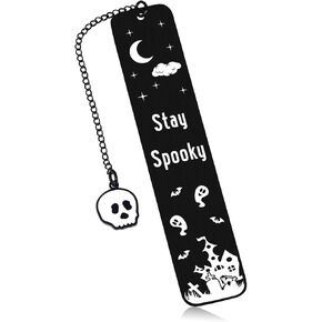 Cute Boo Basket Stuffers for Her Him, Christmas Wicked Bookmark Spooky Halloween Basket for Women Girls, Spooky Basket Stuffers for Adults Halloween Teacher Gifts, Halloween Bookmarks for Book Lover