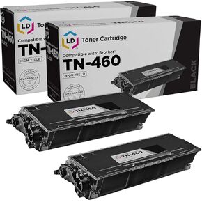LD Products Remanufactured TN460 Replacement for Brother TN 460 Toner Cartridge for Use in DCP-1200 DCP-1400 HL-1030 HL-1230 HL-1240 MFC-8300 MFC-8600 MFC-8700 MFC-9600 FAX-8750p (Black, 2-Pack)