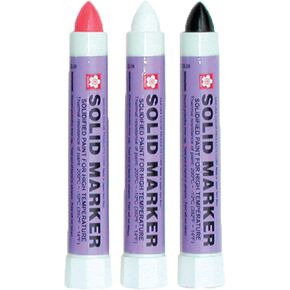 Sakura Solid Paint Marker for Glass, Windshields, Windows, and Much More Writes on Oily, Wet, Smooth and Rough Surfaces Multi Purpose Paint Markers (Red Black White)