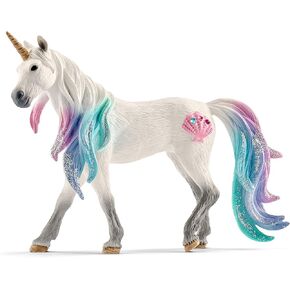 Schleich bayala Mythical Decorated Sea Unicorn Mare - Featuring Glittery Details, Rhinestones, and Gems, Imaginative Fun and Durable Toy for Girls and Boys, Gift for Kids Ages 5+