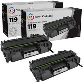 LD Products Compatible Toner Cartridge Replacement for Canon 119 (2 Pack - Black) for use in LBP251dw, LBP253dw, LBP6300dn, LBP6650dn, LBP6670dn, M6160dw, MF414dw, MF416dw, MF419dw, MF5850dn