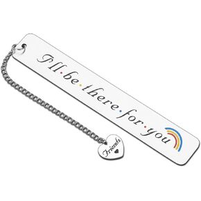 Best Friend Day Friends TV Show Merchandise Pride Accessories for Women I'll Be There for You Friend Gift Ideas Friendship Gifts for Women Friend Bookmark Stocking Stuffers for Teen Girl Boy