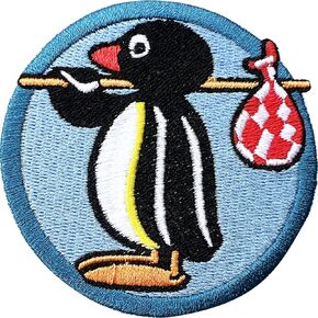Penguin Patch, Sew On Iron On Cute Embroidery Patches for Clothes Backpacks Hat Jean Bag, Embroidered Patches, Embroidery Gift, DIY Iron On Clothing Applique Patches for Adults Boys Girls