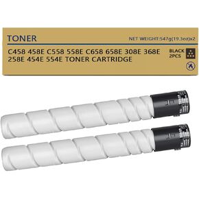 Black Toner Compatible with TN516 TN515 TN514 TN513 TN512 TN324 TN326 Black Toner Cartridges Compatible for Konica Minolta Bizhub 308E 458E 558E 658E 368E 454E 554E Printer Toner 2 Black