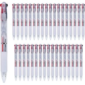 2 Color Pen 0.5mm 2-in-1Multicolor Ballpoint pen, 2-Color Retractable Ballpoint Pens for Office School Supplies Students Children Gift (6pcs)