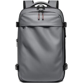 Men Travel Backpack vacuum compression Laptop Backpack Large Capacity Backpack 17 inch Extended Hiking Business backpack (black)