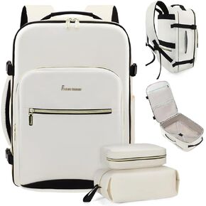 Travel Backpack,40L Personal Item Travel Bag Backpack for Women,17.3 Inch Travel Backpack Carry on Flight Approved (Grey)