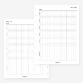 Classic Happy Planner Daily Tracker Planner Insert Agenda Refill for 9-Discs Discbound Notebook 7 x 9.25
