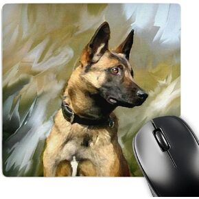 3dRose LLC 8 x 8 x 0.25 Inches Mouse Pad, Belgian Malinois (mp_4385_1)