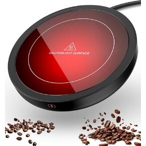 Coffee Mug Warmer for Desk, Smart Cup Heater with Adjustable Temp(105~180°F), 4H Auto Shut-Off, Large Heating Plate Waterproof Electric Beverage Fast Warmer Fit Most Mugs, for Coffee Lover
